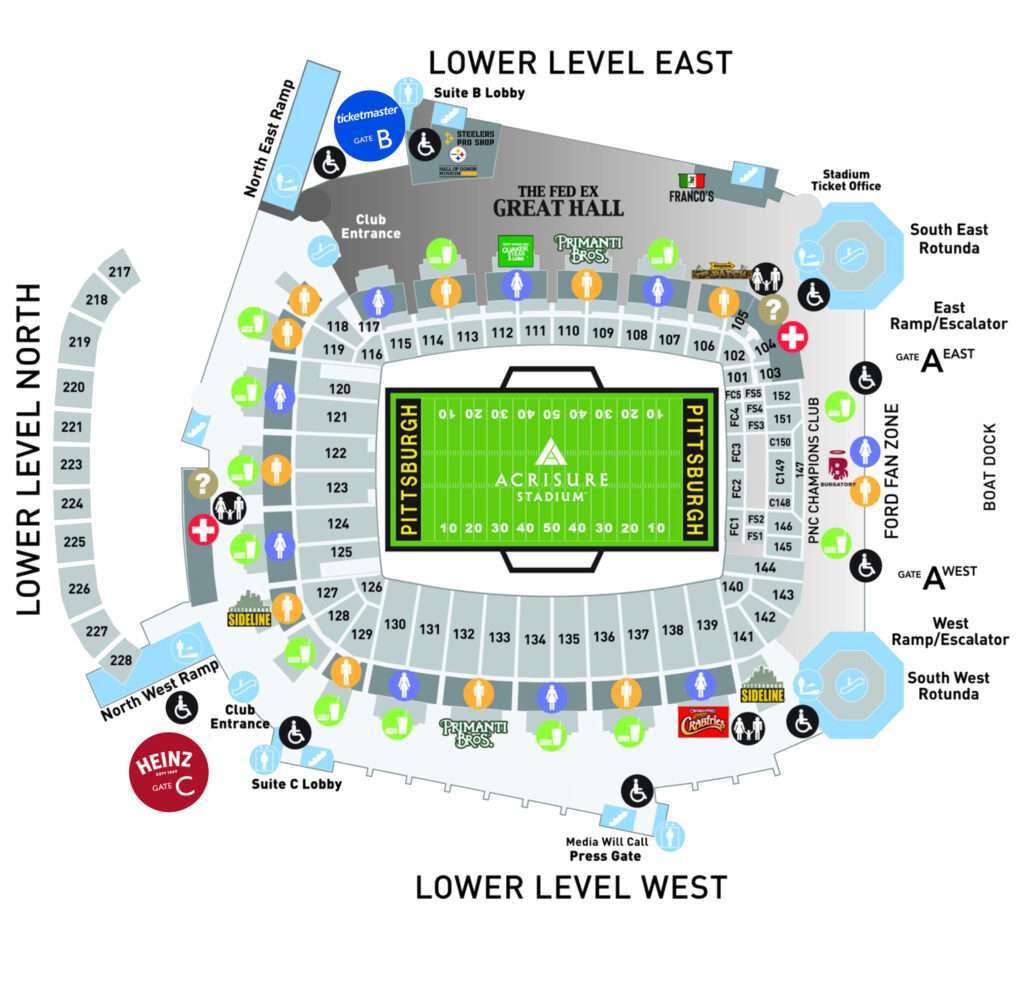 acrisure stadium seating chart
