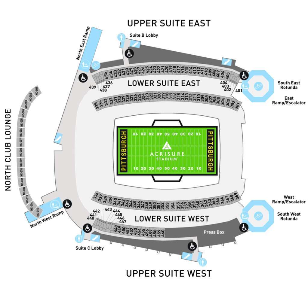 suite level seating acrisure stadium