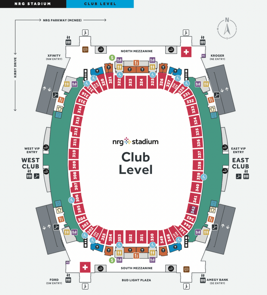 seating chart at nrg stadium