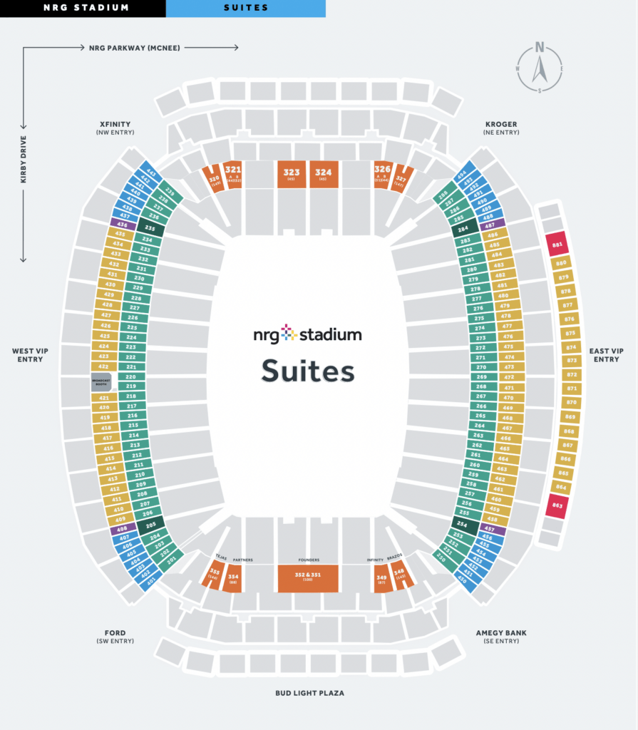 seating chart at nrg stadium