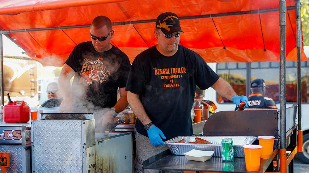 Tailgating at Paycor Stadium.