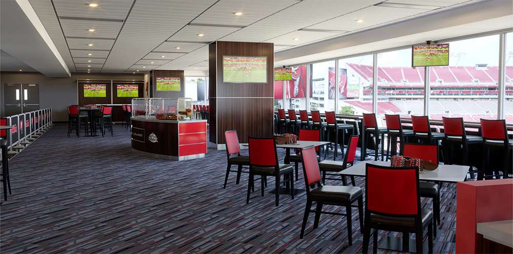 The AeroVanti Lounge at Raymond James Stadium.