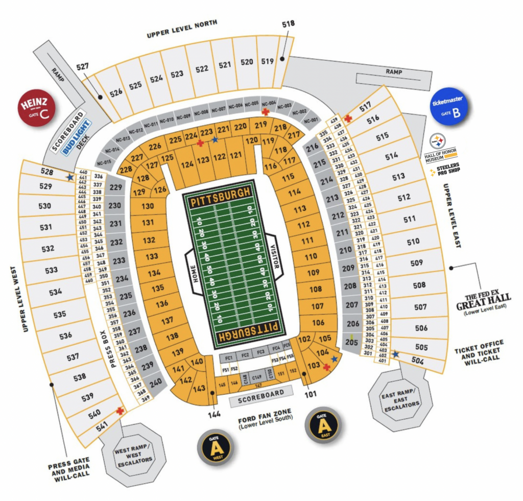 seating acrisure stadium