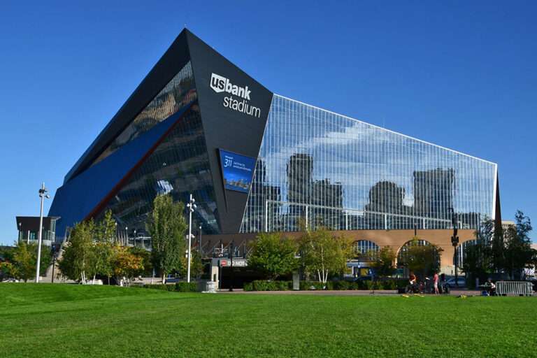 Exterior view of the U.S. Bank Stadium, Minneapolis, MN.