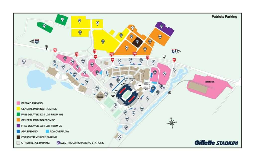 gillette stadium parking