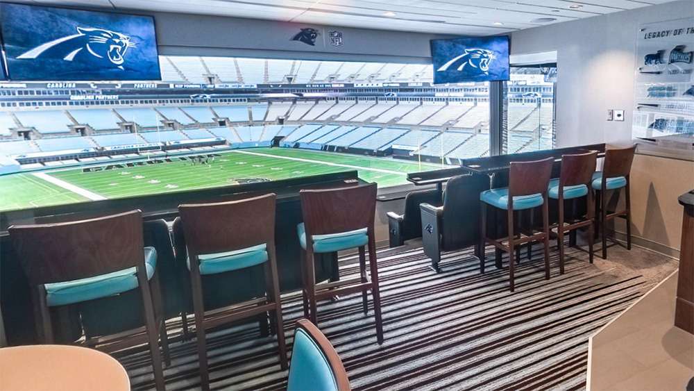 The Goal Line East Club at Bank of America Stadium, Charlotte.