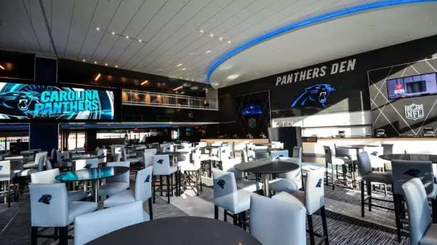 The Silver Club PSL at Bank of America Stadium, Charlotte.