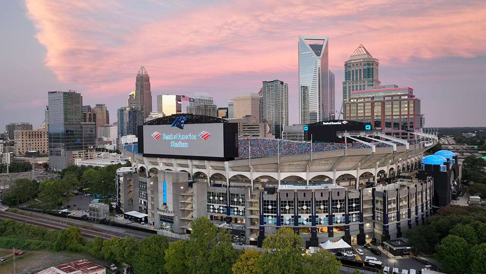 Bank of America Stadium, Charlotte.