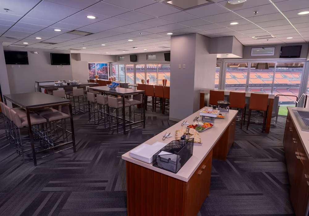 A Party Suite at Huntington Bank Field, Cleveland.