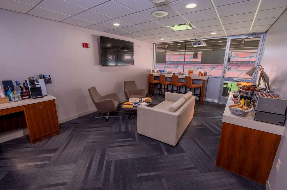 A Standard Suite at Huntington Bank Field, Cleveland.