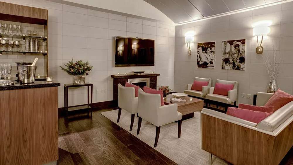 Interior of an Event Level Suite at Madison Square Garden, New York City.