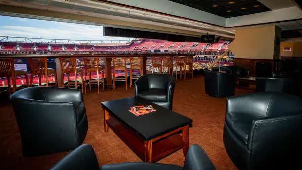 Inside a Loge Suite at Northwest Stadium, Landover.