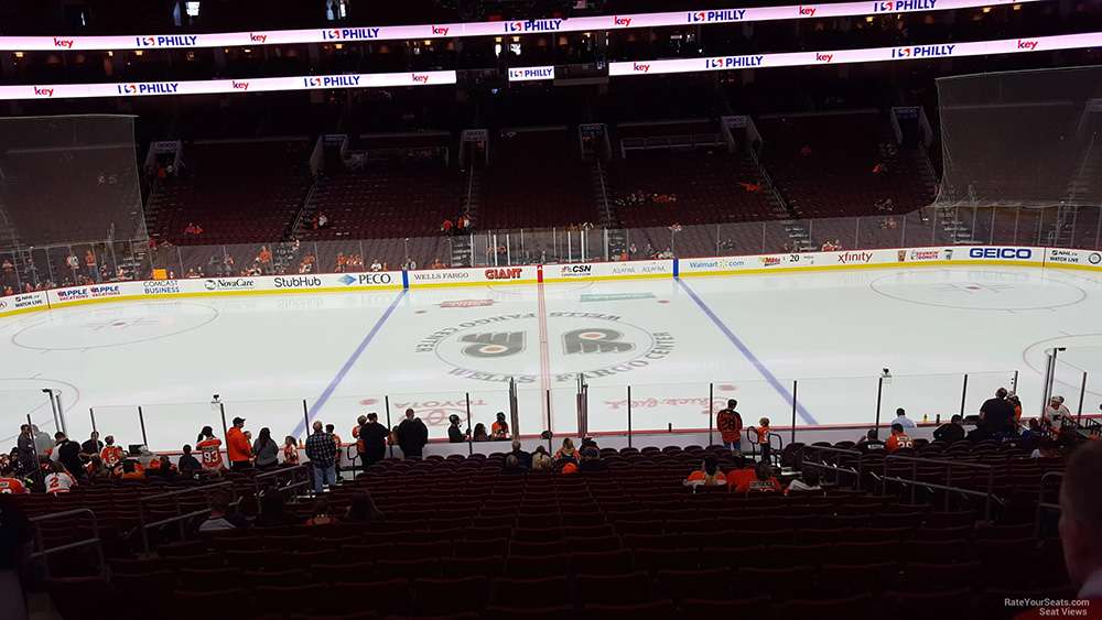 View from Suite SB1 for a hockey game at Wells Fargo Center, Philadelphia.