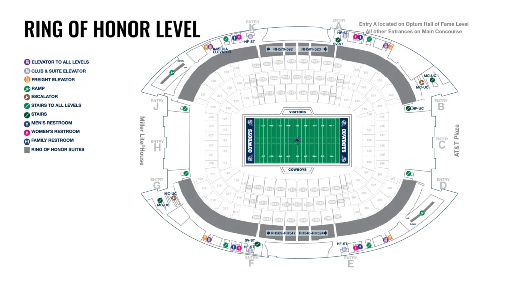 ring of honor seats