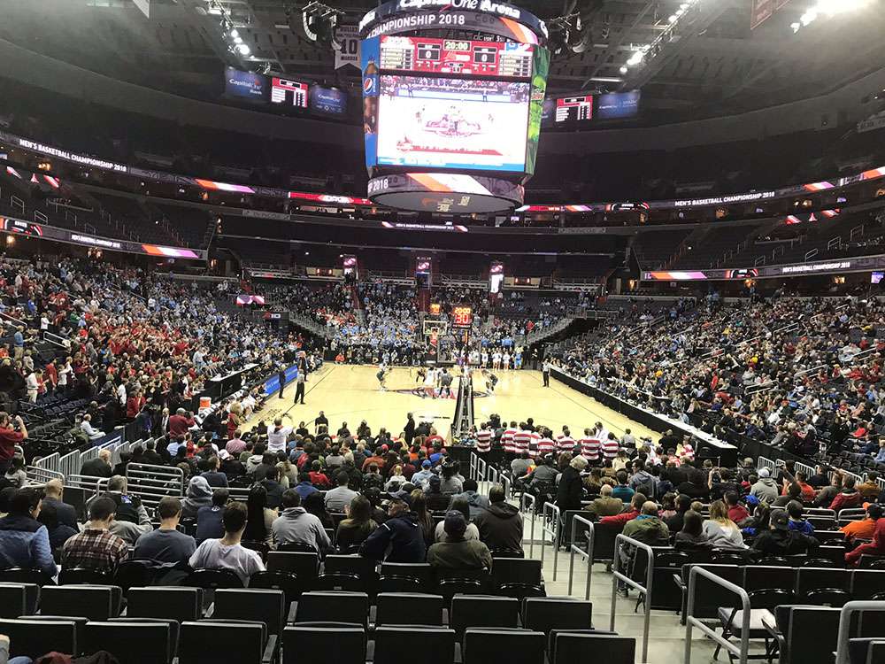 A Washington Wizards game at Capital One Arena, Washington D.C.