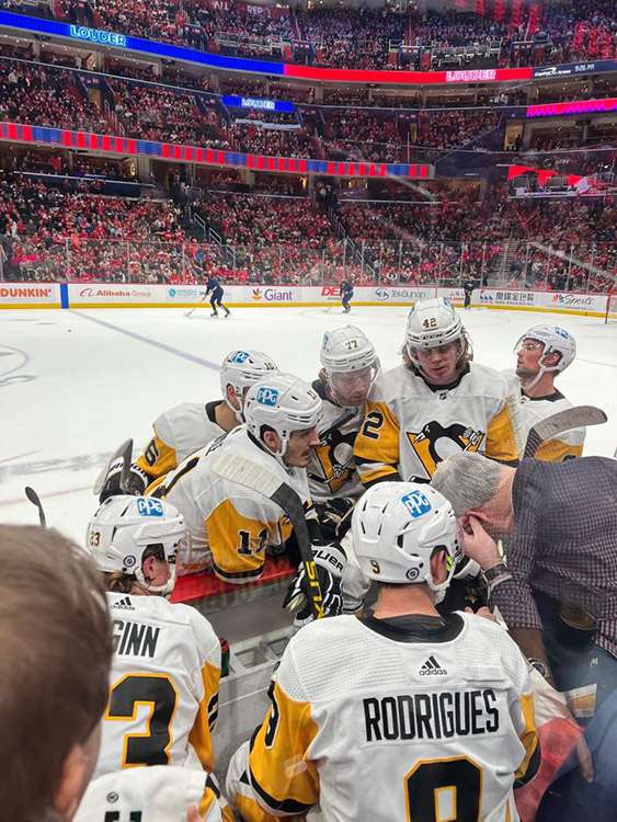 View of the ice from section 100 at Capital One Arena, Washington D.C.