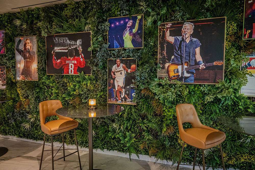 Artwork inside the Signature Club at Capital One Arena, Washington D.C.