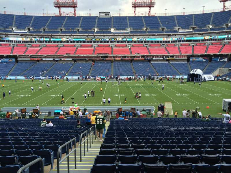 View from section 112 at Nissan Stadium, Nashville.