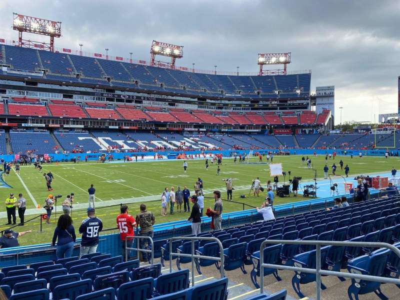 View from section 139 at Nissan Stadium, Nashville.