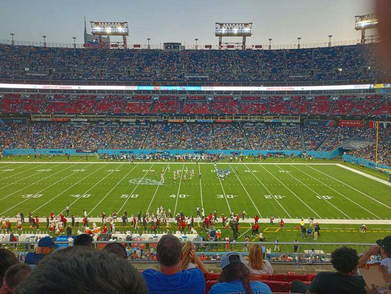 View from section 212 at Nissan Stadium, Nashville.