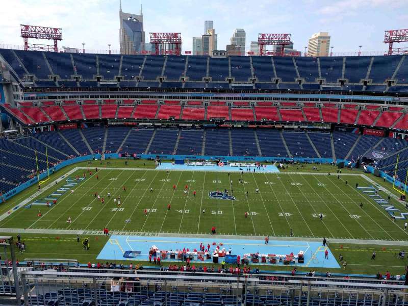 View from section 312 at Nissan Stadium, Nashville.