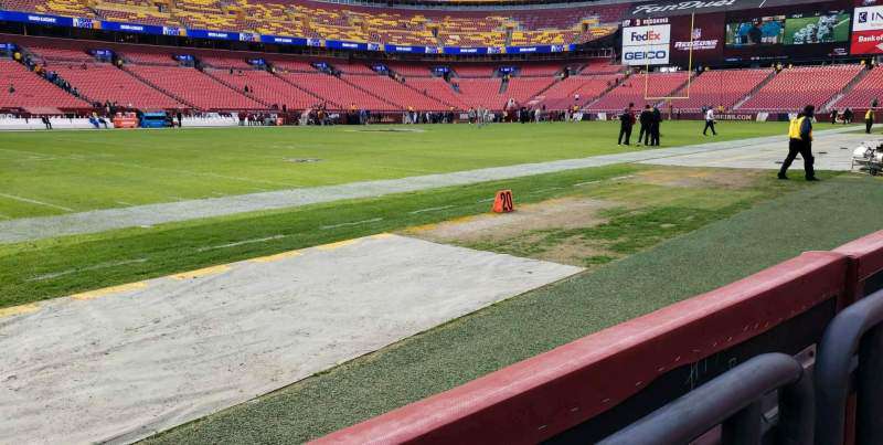 View of the field from Dream Seats section 25 at Northwest Stadium, Landover.