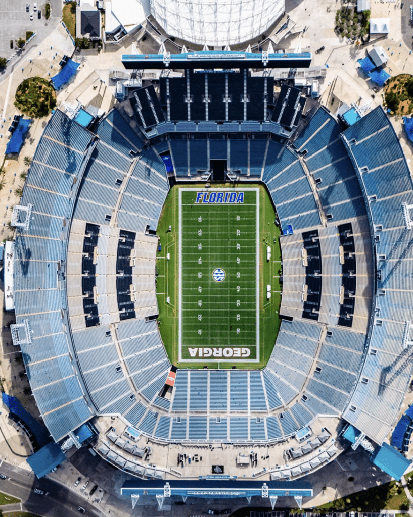 overhead view everbank stadium