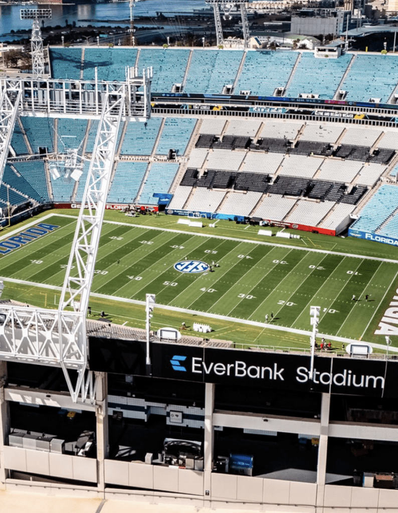 seating at everbank stadium from far away